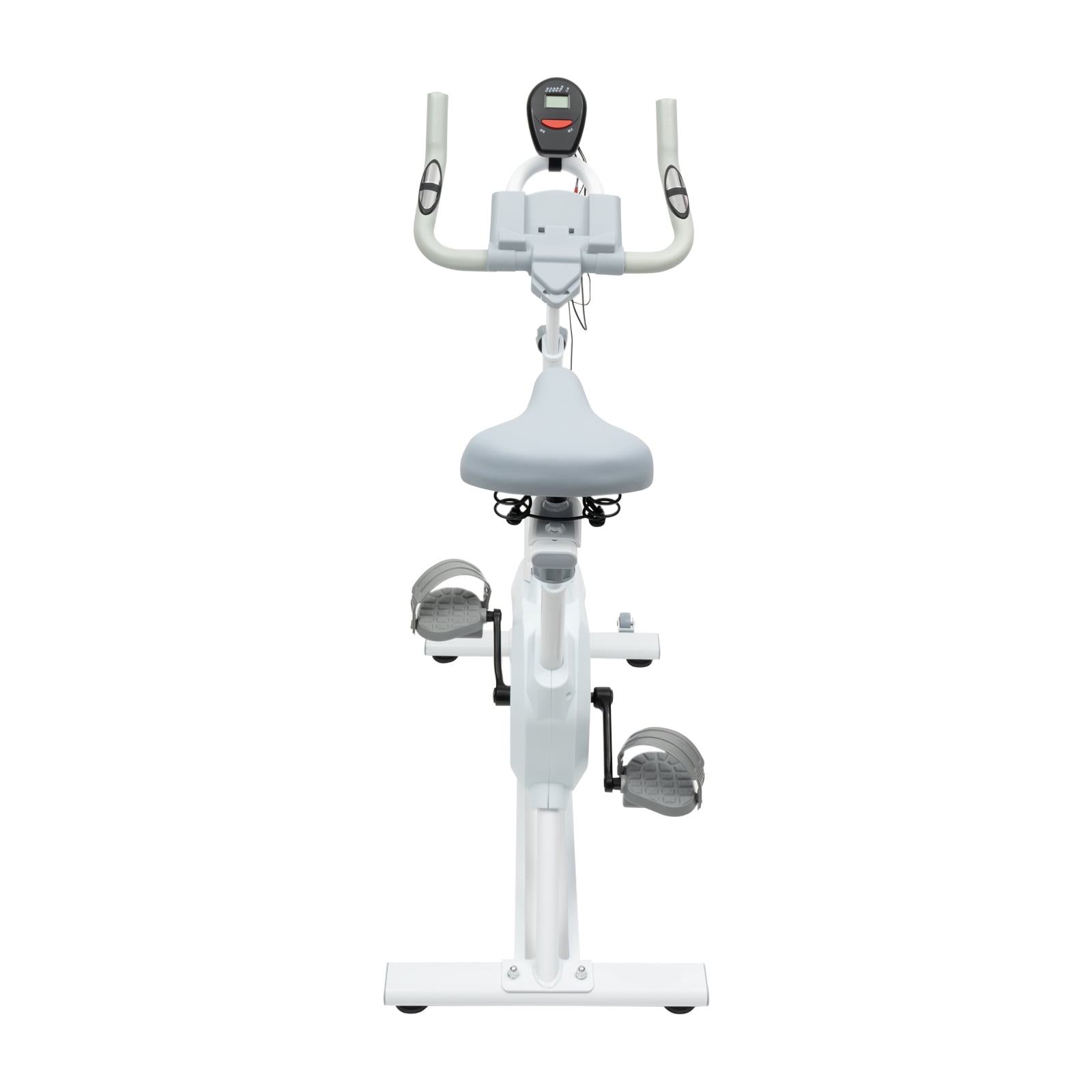 Wildnix Adjustable Resistance Exercise Bike with Wool Pad Silent Braking, Phone Holder, and Electronic Display for Home Workouts