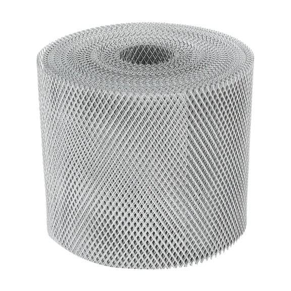 Wildnix Aluminium Gutter Guard Mesh, 6" x 100ft, Silver, Fine Hole Design for Effective Debris Interception, Durable and Burr-Free Surface, Easy Outdoor Installation