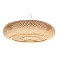 thumbnail image 1 of Wildnix Bamboo Ceiling Light, Round Rattan Yellow Design, 3 Lamp Holders, Ceiling Mount, Ideal for Indoor Use, Stylish and Warm Lighting for Living Room and Dining Room, 1 of 6