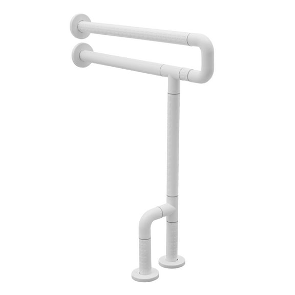 Wildnix Bathroom Tub Handrail, Anti-Slip Grab Bar for Toilet, Floor-Mounted with PVC Gaskets and 300kg Load Capacity for Safety