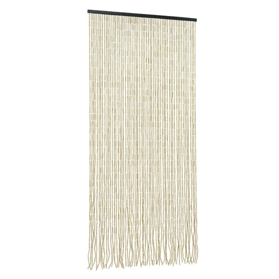 Wildnix Beaded Curtain with 60 Strands, Retro Design, Privacy Protection, Easy Installation, Natural Light Circulation, and Comfortable Indoor Environment