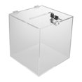 thumbnail image 1 of Wildnix Clear Acrylic Donation Drop Box with Lock and Two Keys, Fully Openable Lid, Secure and Stylish for Fundraising, Voting, and Elections, 1 of 6