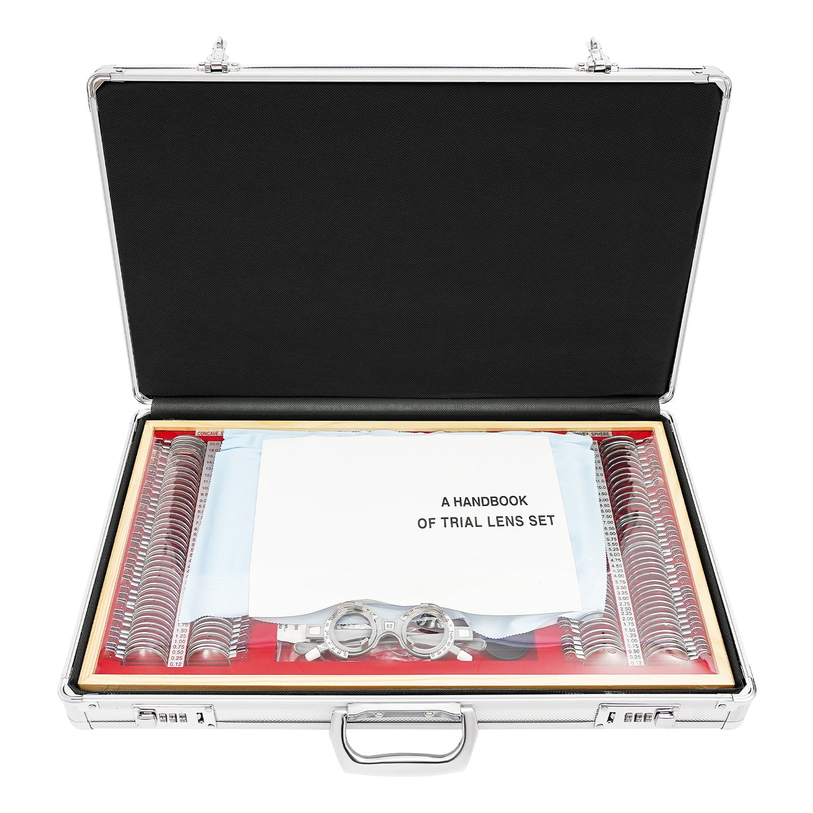 Wildnix Complete Professional Trial Lens Set with 266 Lenses and Trial Frames, High-Quality Outer Case, Dustproof, Sturdy, and Easy to Use