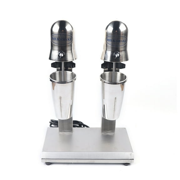 Wildnix Double-Head Stainless Steel Milkshake Maker with Speed Adjustment, Anti-Slip Feet, and Dual Blades for Smooth and Efficient Beverage Mixing