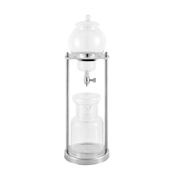 Wildnix Dripper Coffee Maker for Cold Brew, High Borosilicate Glass and Stainless Steel, 600ml Capacity, 4-Hour Extraction, Ideal for Coffee Lovers and Tea Time