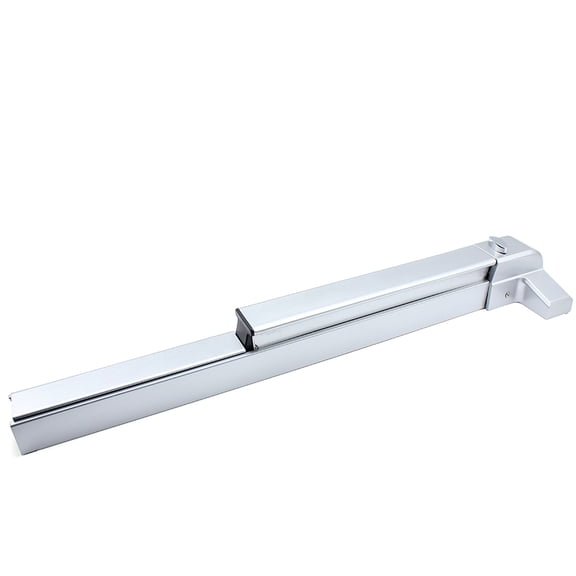 Wildnix Durable Door Push Bar, High-Strength Iron, Corrosion-Resistant, Life-Saving, Silver Design, Easy Installation, Fits Left & Right Doors