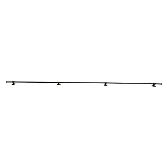 Wildnix Durable Pipe Handrail Made of Cast Iron and Galvanized Steel, Easy Installation, Fashionable Matte Black Surface, Ideal for Safety