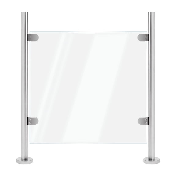Wildnix Durable Stainless Steel Railing Post with Excellent Load-Bearing Capacity, Suitable for Glass/Wood Panels, Easy DIY Installation for Stairs
