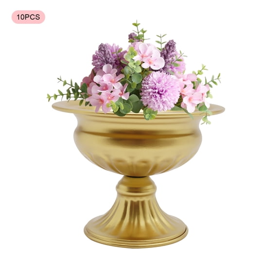 Wildnix Durable Table Wedding Flower Vase with Iron Construction, Waist-Shaped Trumpet Design, Set of 10 – Strong Stability, Easy to Clean, Ideal for Home or Event Decoration, Perfect Gift