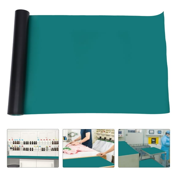 Wildnix ESD Anti-Static Mat, 0.6x3m (23x118in), Rubber, High Flexibility, Wear-Resistant, Easy to Clean, Protects Work Surfaces from Electrostatic Damage