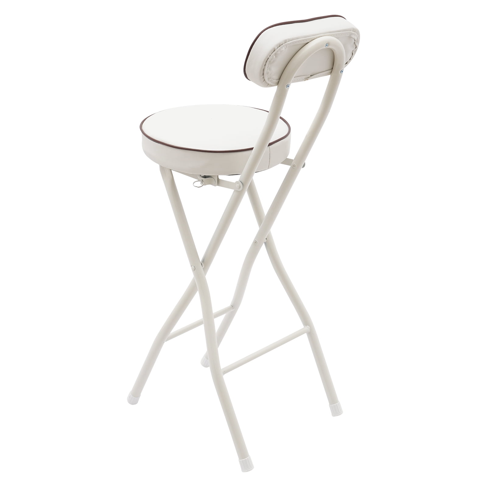 Wildnix Foldable High Chair with Safety Latch, Non-slip Feet, and Comfortable Cushion for Bar and Table Dining, 2-Pack