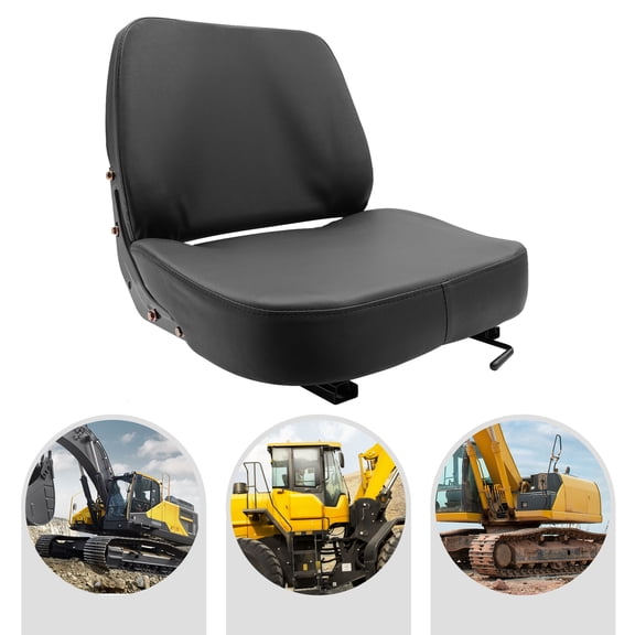 Wildnix Forklift Seat with Adjustable Height, PVC & Sponge Material, Ergonomic Design, Durable Steel Slides, 220lbs Capacity, Comfortable for Work