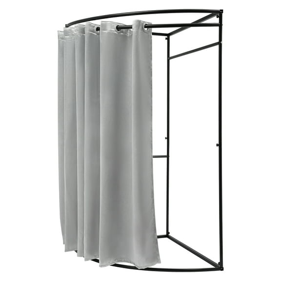 Wildnix Freestanding Fitting Room with Blackout Curtain, Spacious Design for Privacy, Convenient for Changing Clothes, Easy to Assemble and Clean