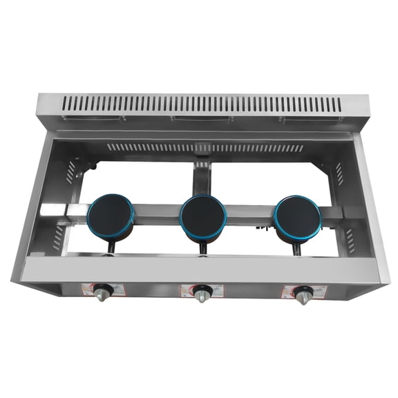 Wildnix Gas Food Heating Pot, 430 Stainless Steel, Large 2.64 Gal Capacity per Pan, Adjustable Fire Power, Removable Food Pans, LPG & Natural Gas Compatibility