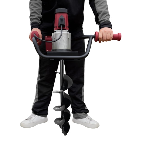 Wildnix Gas Powered Post Hole Digger with 1500W 1.6 HP Motor, Adjustable Speed, 2 Drill Bits (5.91in/3.94in), Ergonomic Handles, High Efficiency and Durability for Quick Digging