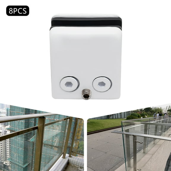 Wildnix Glass Clamp for 8-10mm Glass, High-Quality 304 Stainless Steel, Rustproof and Heat-Resistant, Easy Installation, Compact and Lightweight for Secure Glass Fixing