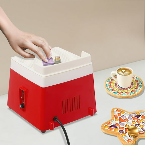 Wildnix Glass Grinder with Diamond-Coated Grinding Head  High-Precision, ABS and Copper Construction, 4200RPM Motor, Automatic Water Feeding, Ideal for Ceramic and Glass DIY Projects