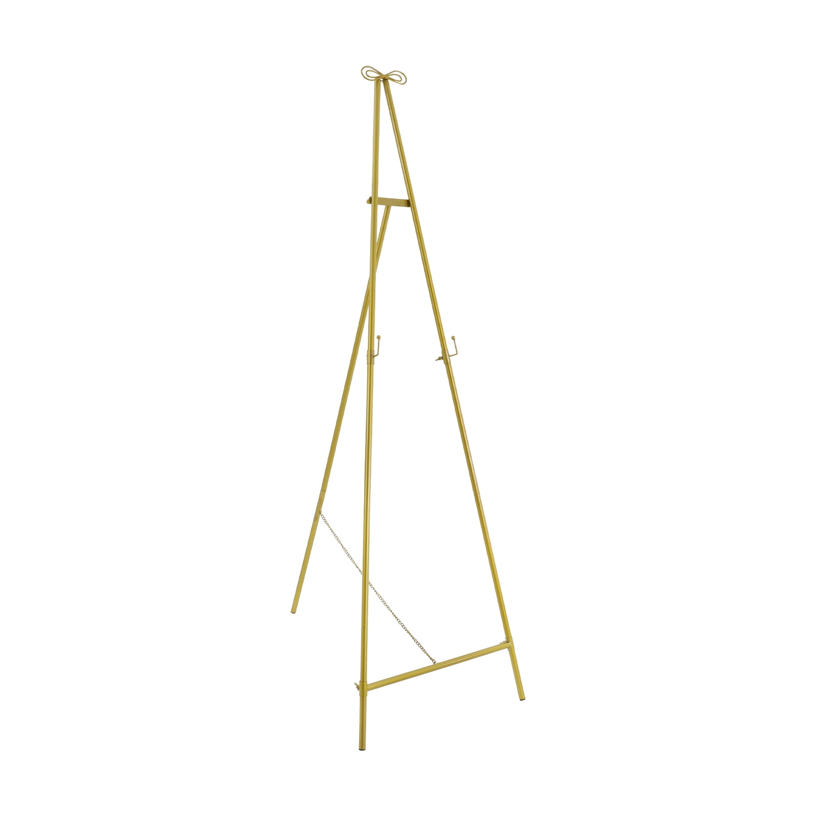 Wildnix Gold Roadway Wedding Stand, Triangular Display Easel, Adjustable Tilt and Hook, Perfect for Wedding Decorations and Events