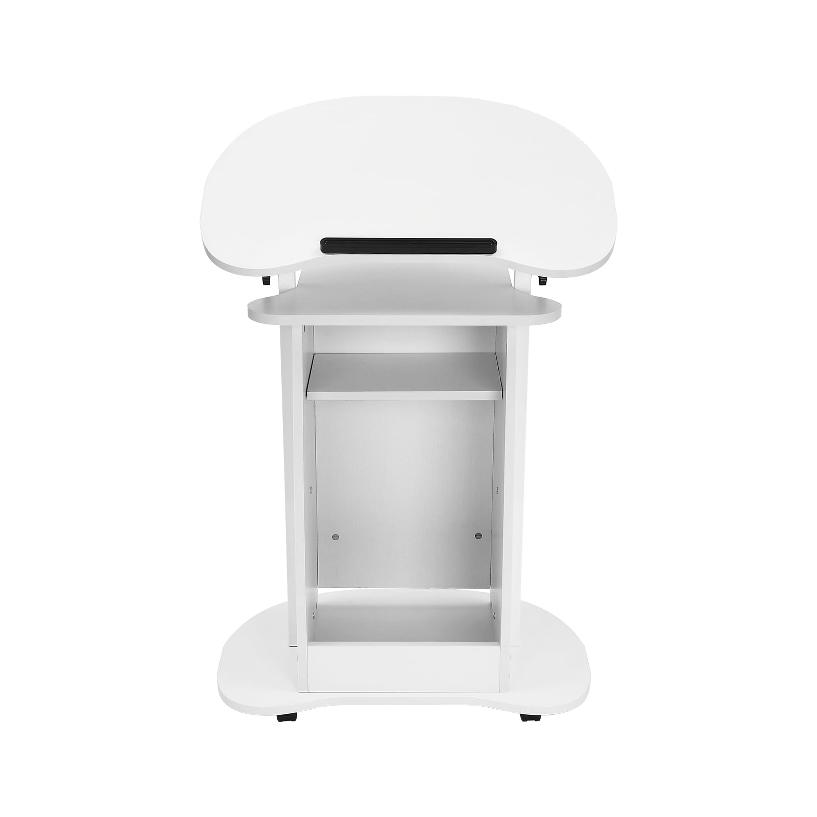Wildnix Height Adjustable Multi-Purpose Rolling Podium Stand, Lectern ...