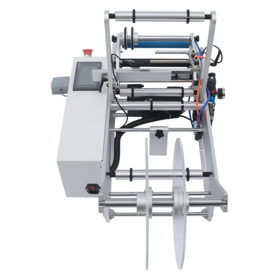 Wildnix High Precision Round Bottle Labeling Machine with Adjustable Speed, Efficient Label Applicator for Bottles from 0.787 to 4.72 inches