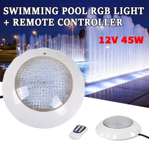 Wildnix High-Quality RGB Pool Lights with 2835 Light Beads, 45W LED, 3000LM Brightness, Energy-Saving, Compact, Ideal for Pool Lighting Decoration