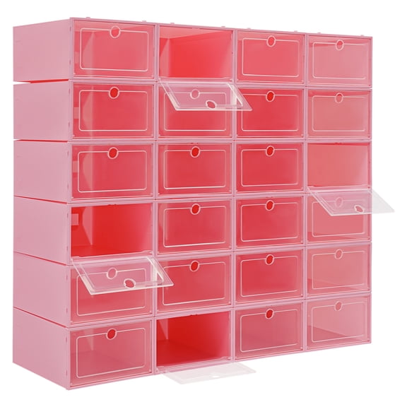 Wildnix High-Quality Stackable and Foldable Shoe Boxes in Multiple Colors, Durable, Easy to Clean, Space-Saving Design for Efficient Storage