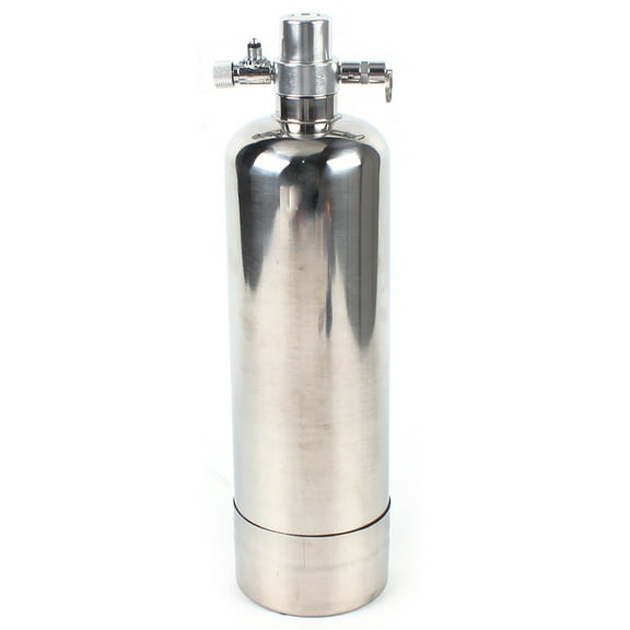 Wildnix Homemade CO2 Cylinder for Plants and Fish, Stainless Steel Carbon Dioxide Generator with Safety Valve, Efficient and Reliable