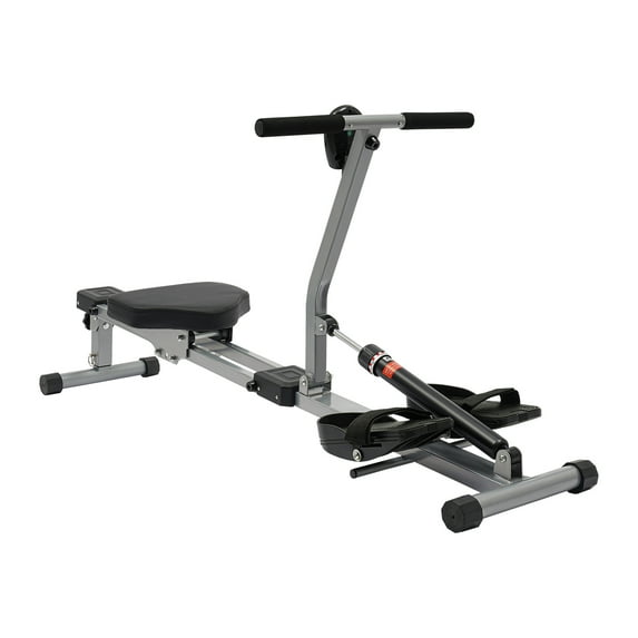 Wildnix Hydraulic Rowing Machine with Adjustable Resistance, Anti-Slip Pedals, LED Display, Suitable for Home Fitness, Max Load 264.55lbs