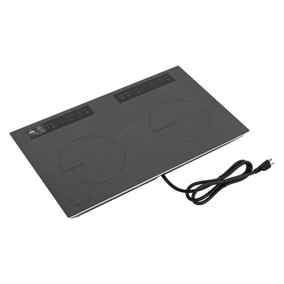 Wildnix Induction Cooktop with Dual Heating Zones, 4000W Power, Sensor Touch Control, 9 Power Levels, Timer, Modern Design for Quick and Efficient Cooking