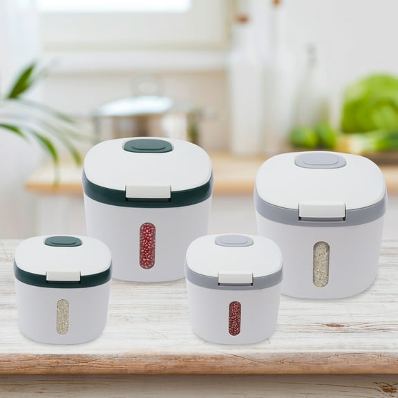 Wildnix Japanese-Style Rice Storage Container, Airtight Cereal Dispenser with Measuring Cup, Large Capacity 10kg, Insect-Proof, Easy to Clean