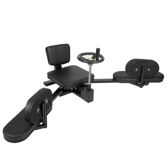 Wildnix Leg Stretching Trainer Equipment for Flexibility, Adjustable with Joint Protection Pillow, Steel Frame, Maximum Load 100kg, Black