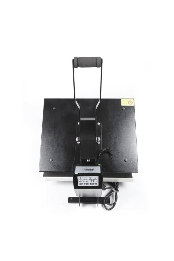 Manual T-Shirt Printing Machine with Digital Controller, Adjustable Pressure, and Teflon Coated Heating Plate for Safe Ironing