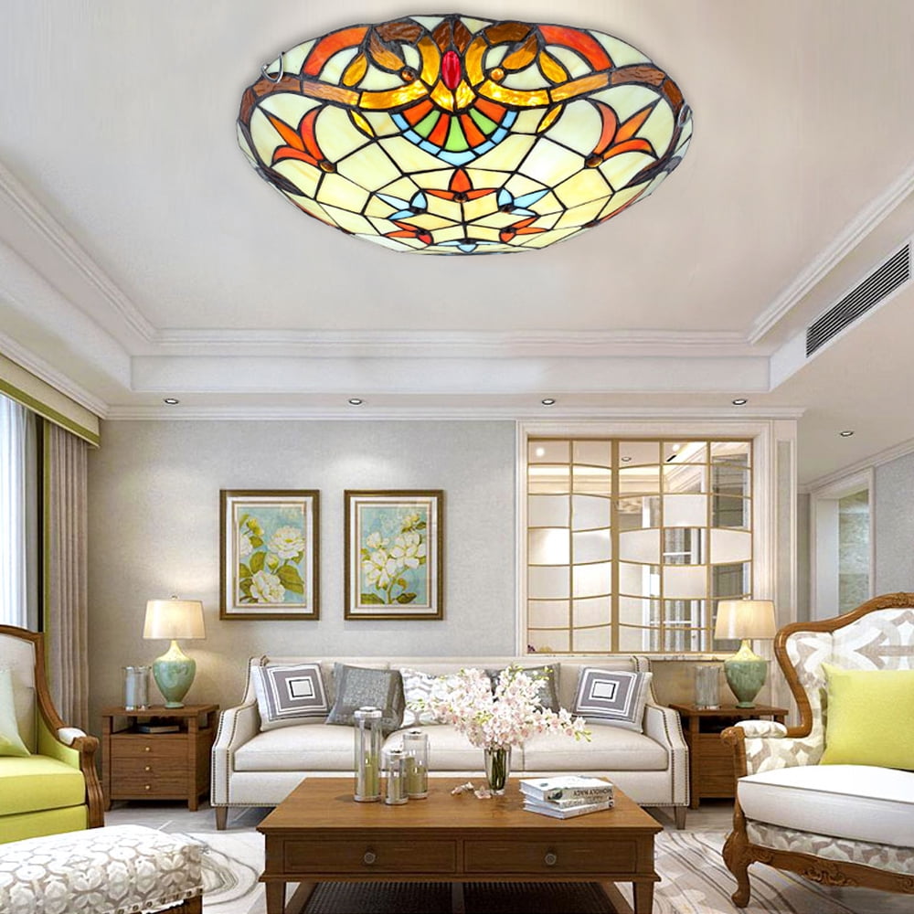 Wildnix Modern Glass Ceiling Light with E27 Lamp Holder, Stylish Bowl Shape Ceiling Lamp for Indoor Use, Ideal for Living Room and Bedroom
