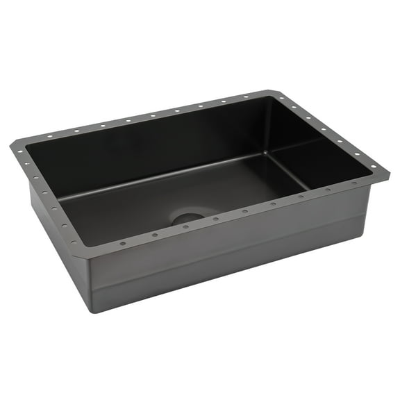 Wildnix Modern Rectangular Bathroom Sink, Undermount Design, Brushed 304 Stainless Steel, Pop-Up Drain Included, 6.07 Gallon Capacity, Stylish and Space-Saving for Your Bathroom