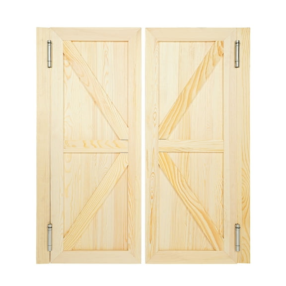 Wildnix Modern White Swinging Partition Door, 180 Rotation with Wood and Aesthetic Design for Home Privacy and Style