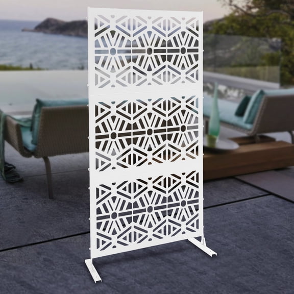 Wildnix Patio Privacy Screen, High-Quality Steel, Rustproof, Wear-Resistant Divider for Home, Office, and Hospitals, Easy Installation