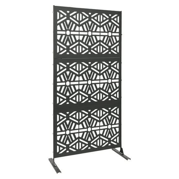 Wildnix Patio Privacy Screen, Rustproof Steel Divider, Vertical Removable Partition for Home, Office, and Hospitals, Easy to Install