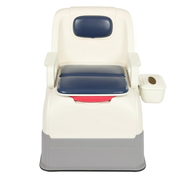 Wildnix Portable Bedside Commode, High-Quality PP and PU, 220.46 lbs Capacity, Comfortable Seat, Reinforced Armrests, Easy to Move
