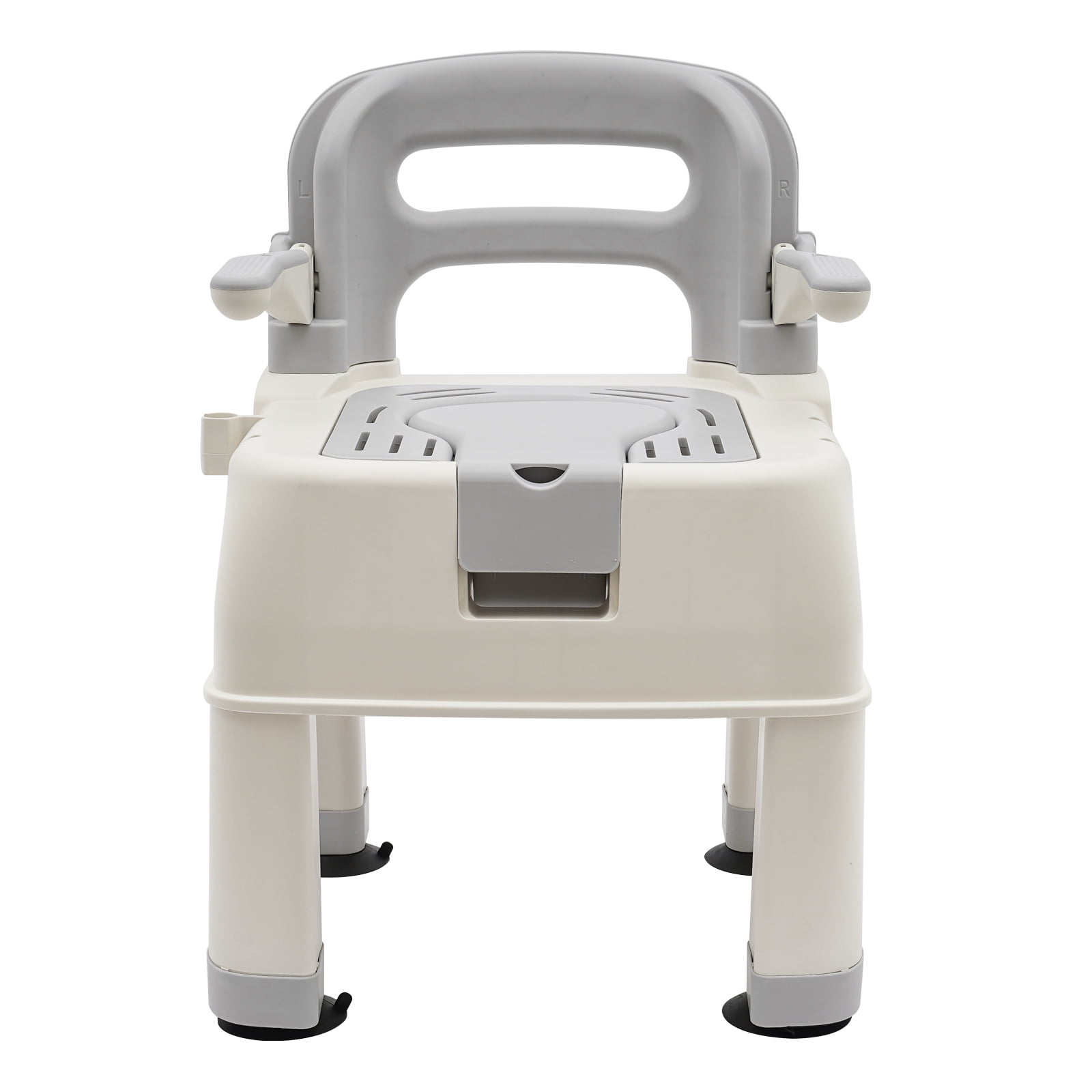 Wildnix Portable Bedside Commode \u0026 Shower Chair, Flip Armrests, Detachable Design, Multi-Function Use for Mobility Support, Safe and Comfortable for Elderly