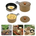 thumbnail image 1 of Wildnix Portable Camping Cookware Set, 304 Stainless Steel, Includes 2L Pot, 1.4L Pot, and Frying Pan, Compact, Lightweight, and Easy to Carry, 1 of 6