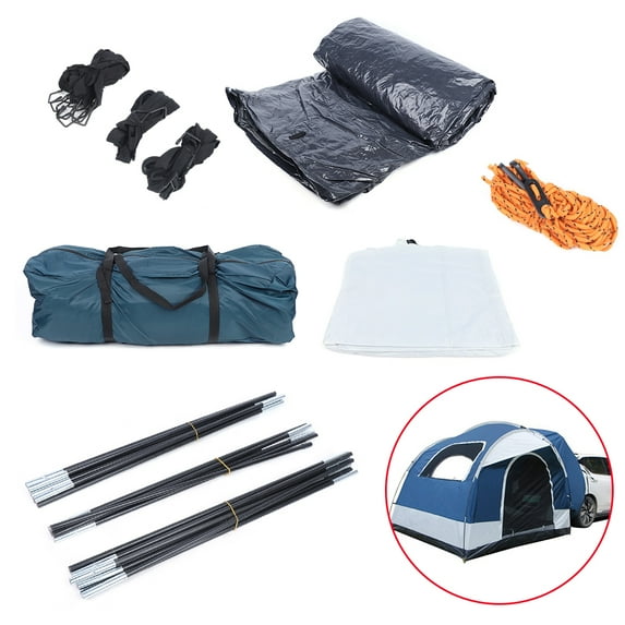 Wildnix Portable SUV Camping Tent with Aluminum Alloy, High Wind Resistance, Easy Storage, Ground Nails and Wind-Proof Rope for Maximum Stability and Safety