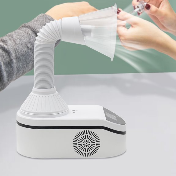 Wildnix Professional Nail Table for Nail Tech with Strong Suction, Activated Carbon Filter, Low Noise, High-Power Motor, LED Spotlight, and Easy Cleaning