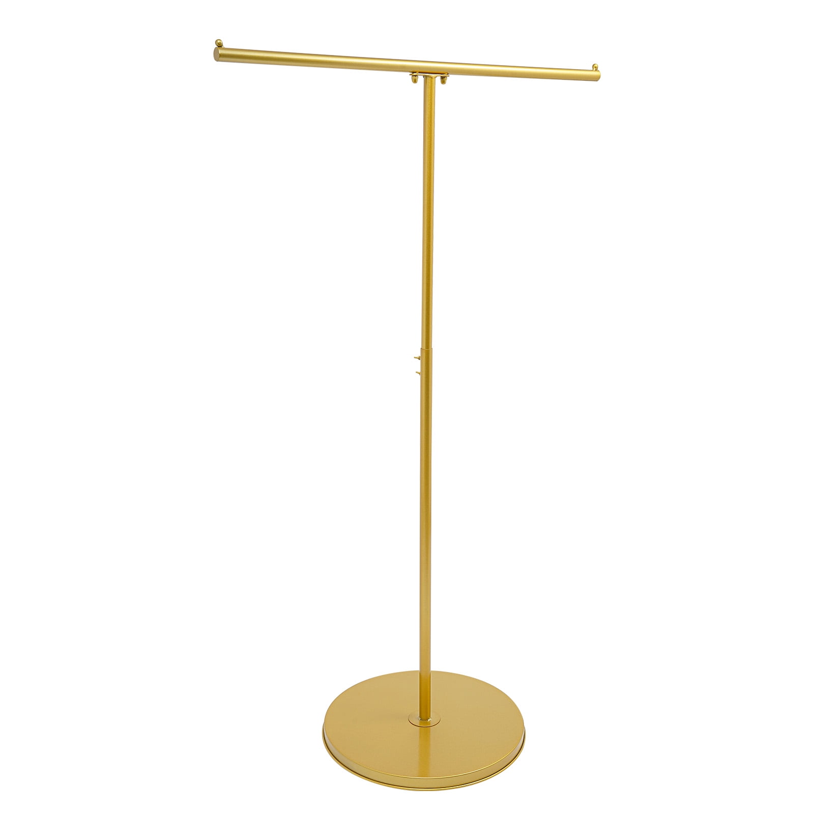 Wildnix Retail Counter Clothing Rack, Gold Iron T-Shaped Design ...