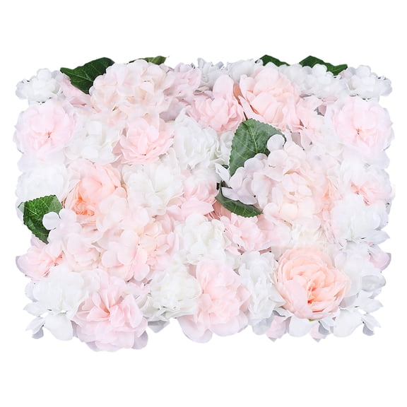 Wildnix Romantic Artificial Flower Wall for Wedding and Event Decor, Silk Roses and Floral Panels for Background and Photo Areas