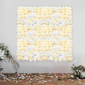 Wildnix Romantic Flower Wall for Wedding, Party, and Event Decor, Easy to Install with Grid Back, Versatile for Photo Areas and Displays