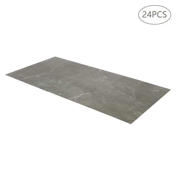 Wildnix Self Adhesive Floor Tiles, High-Quality PVC with Flame Retardant Layer, Waterproof, Fireproof, 24 PCS Set, Easy to Install and Clean, Beautiful Stone Grain Design