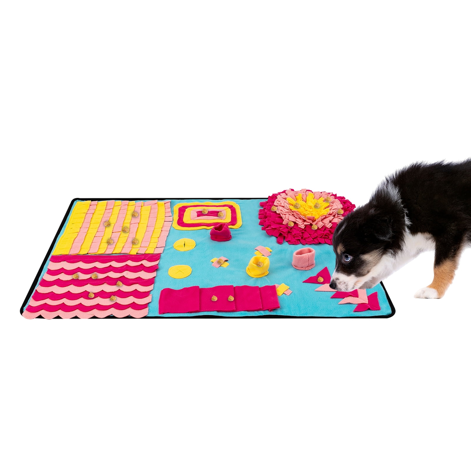 Wildnix Snuffle Mat for Dogs, Large Size (27.55x41.33in), Hidden Food Puzzle Design, Foldable & Lightweight, Ideal for Small to Large Dogs