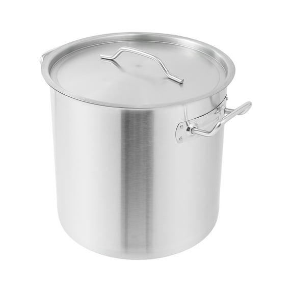 Wildnix Stainless Steel Stockpot, 21L/22.2qt Capacity, Rivet-Welded Handle, Easy-to-Clean, Fast Heating for Large Meals, Stove Compatible