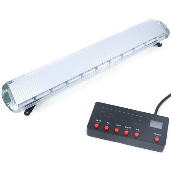 Wildnix for Strobe Lights for Trucks, 96 High-Brightness LEDs, 21 Flashing Modes, Amber and White Colors, DC 12V-24V Compatibility, Durable Aluminum and PVC