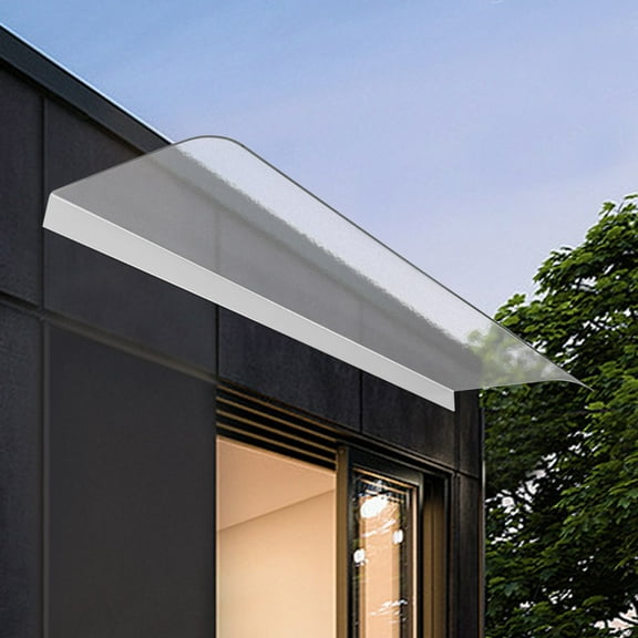Wildnix Sturdy and Durable Front Door Canopy with Weather Protection, UV-Resistant, Noise-Reducing, Easy Installation, Modern Frosted Design